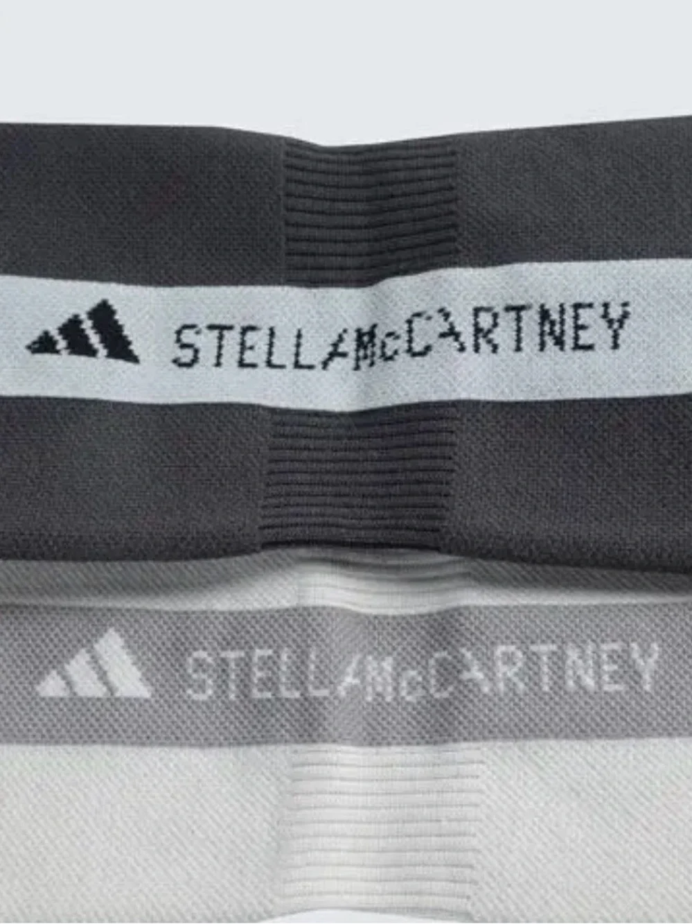 Adidas by Stella McCartney Athletic Socks  1-Black/Gray Med & 1-White/Pink SM